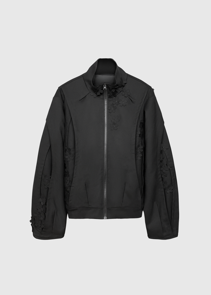 TOWER SLEEVE BLOUSON ブラック BLOSSOM1_9befb70e-1ca7-4e6d-