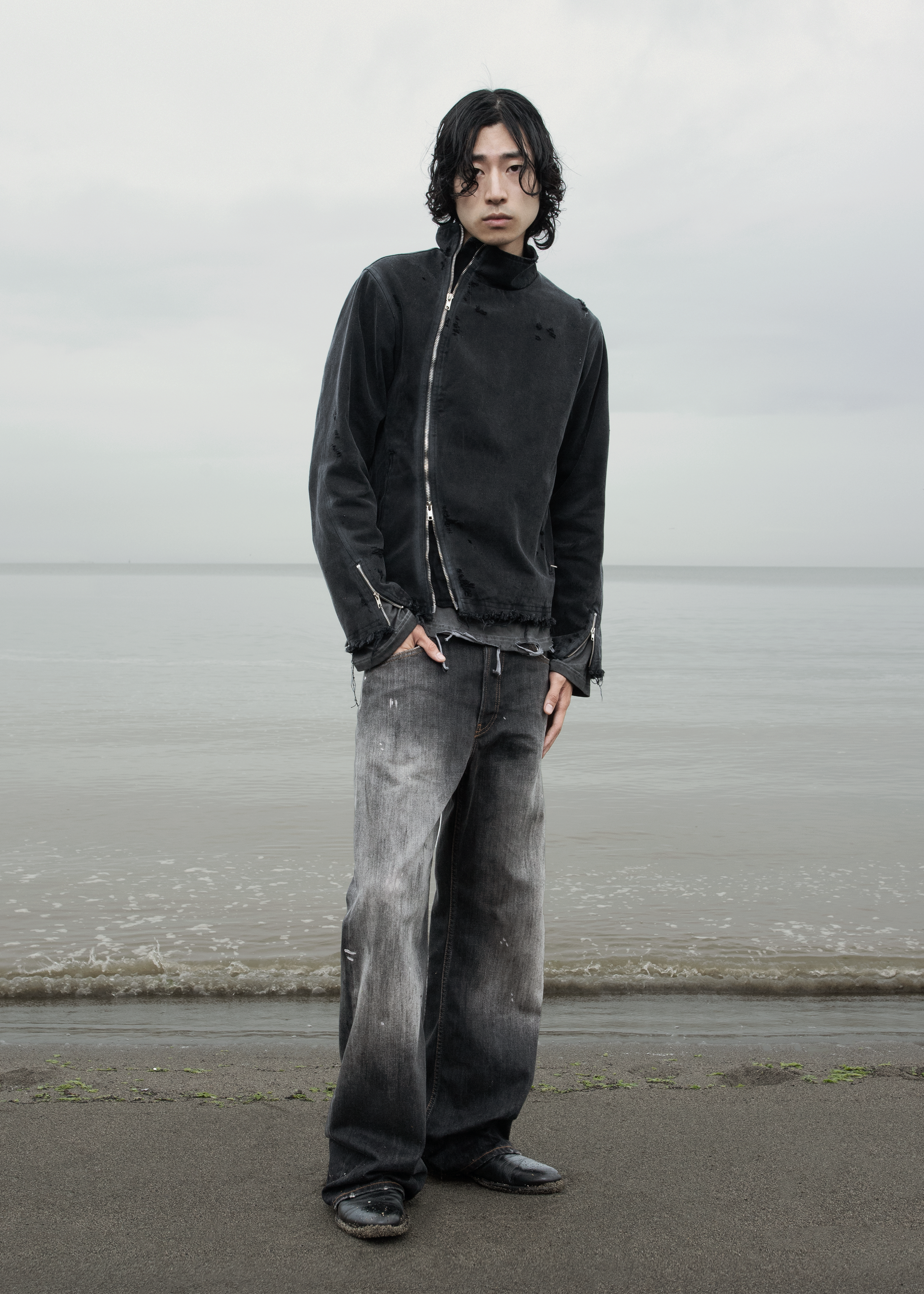 Frayed Asym Jacket – JUN ALYX Frayed Asym Jacket – JUN ALYX
